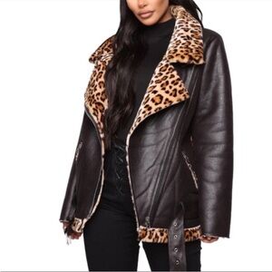 Fashion Nova Oversize Moto Jacket